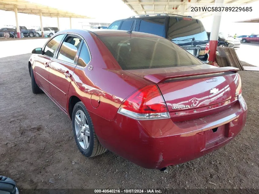 2G1WC583789229685 2008 Chevrolet Impala Lt