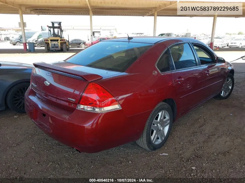 2G1WC583789229685 2008 Chevrolet Impala Lt