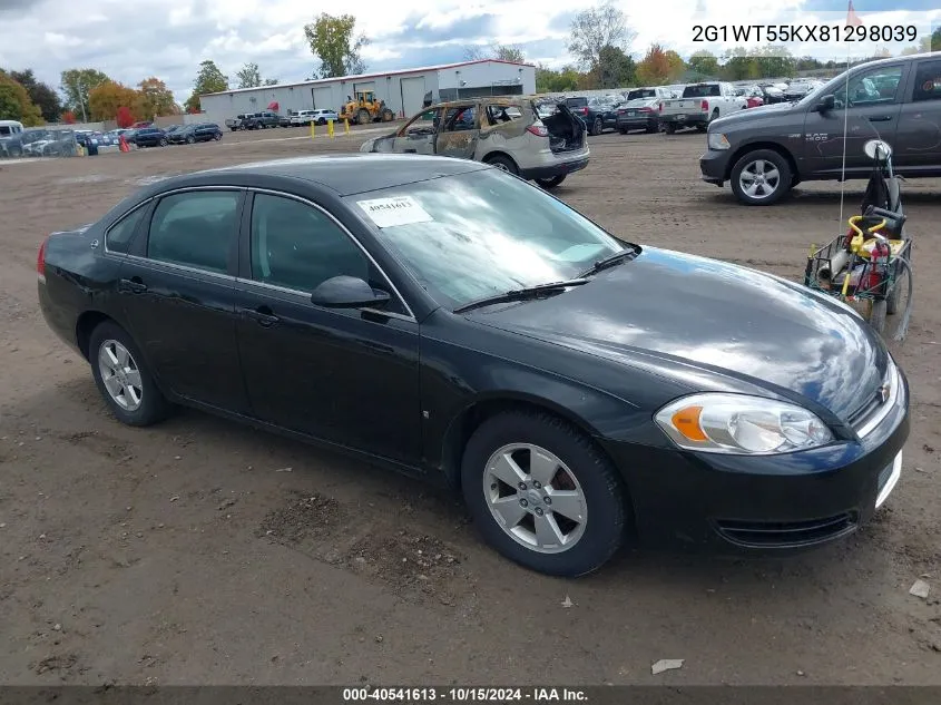 2008 Chevrolet Impala Lt VIN: 2G1WT55KX81298039 Lot: 40541613