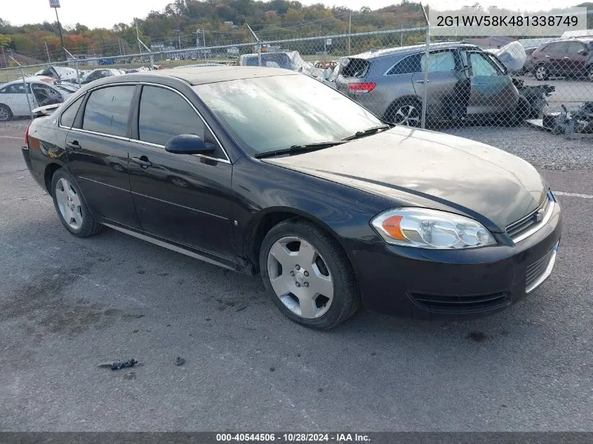 2008 Chevrolet Impala Lt VIN: 2G1WV58K481338749 Lot: 40544506