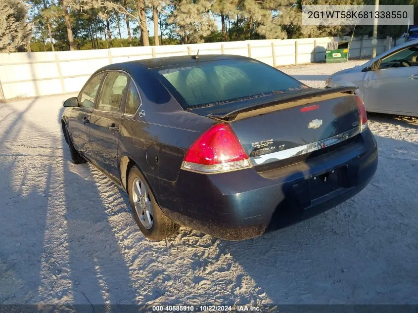 2008 Chevrolet Impala Lt VIN: 2G1WT58K681338550 Lot: 40585910