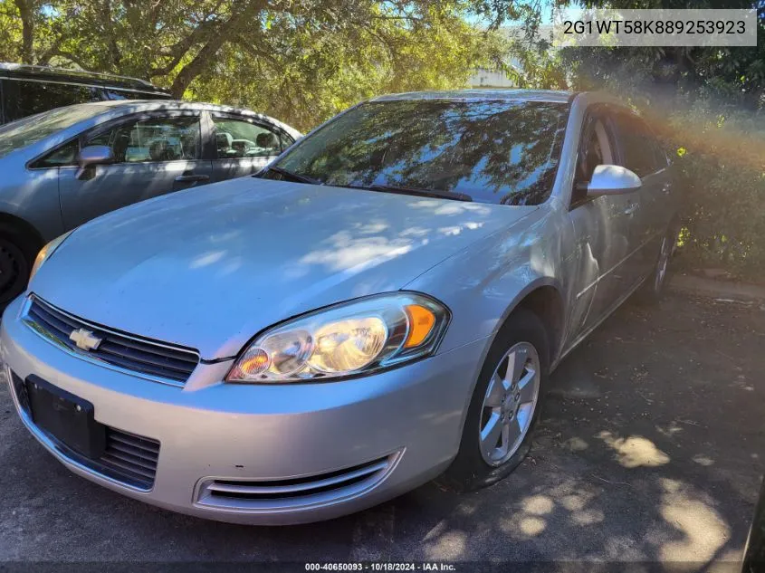 2008 Chevrolet Impala Lt VIN: 2G1WT58K889253923 Lot: 40650093