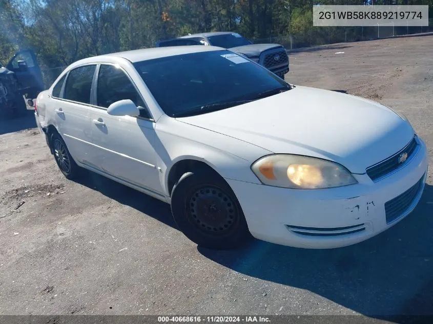 2008 Chevrolet Impala Ls VIN: 2G1WB58K889219774 Lot: 40668616