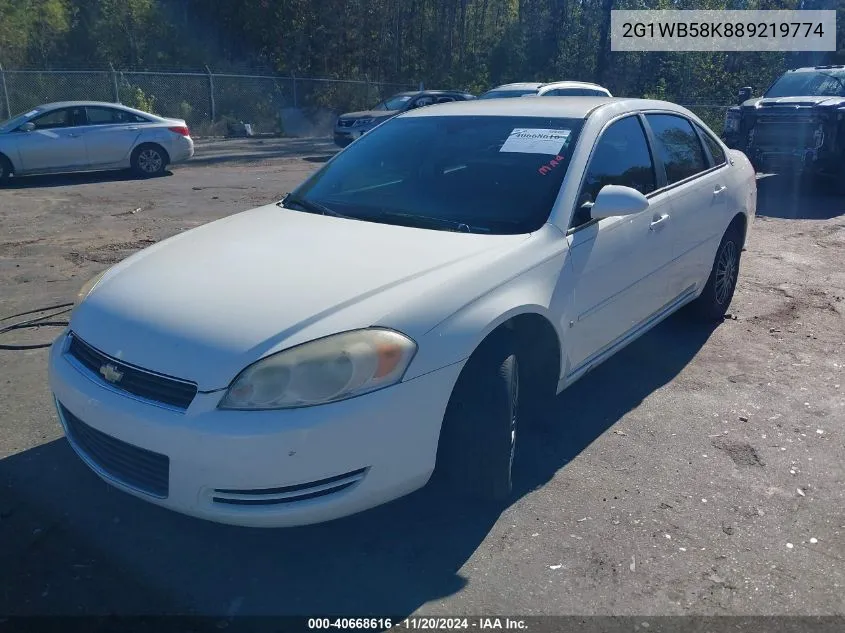 2008 Chevrolet Impala Ls VIN: 2G1WB58K889219774 Lot: 40668616