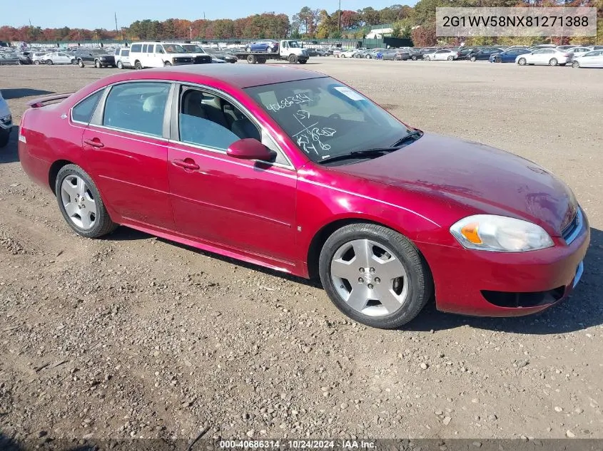 2008 Chevrolet Impala Lt VIN: 2G1WV58NX81271388 Lot: 40686314