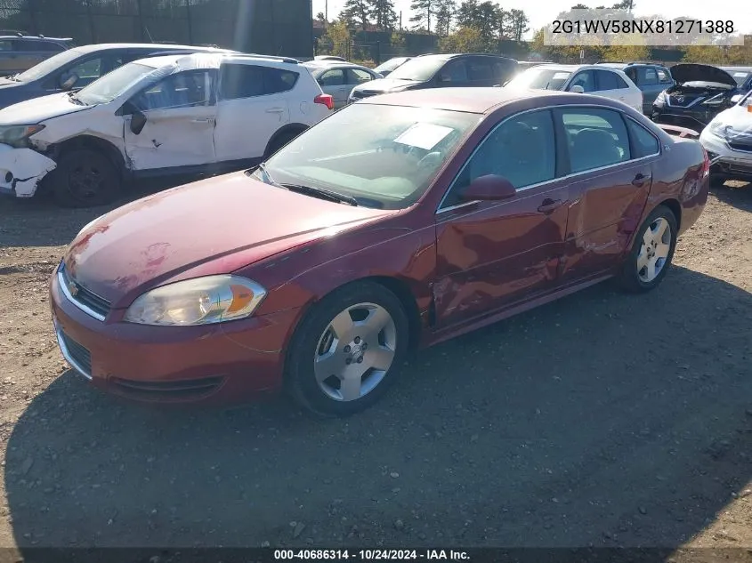 2G1WV58NX81271388 2008 Chevrolet Impala Lt