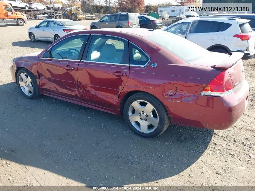 2008 Chevrolet Impala Lt VIN: 2G1WV58NX81271388 Lot: 40686314