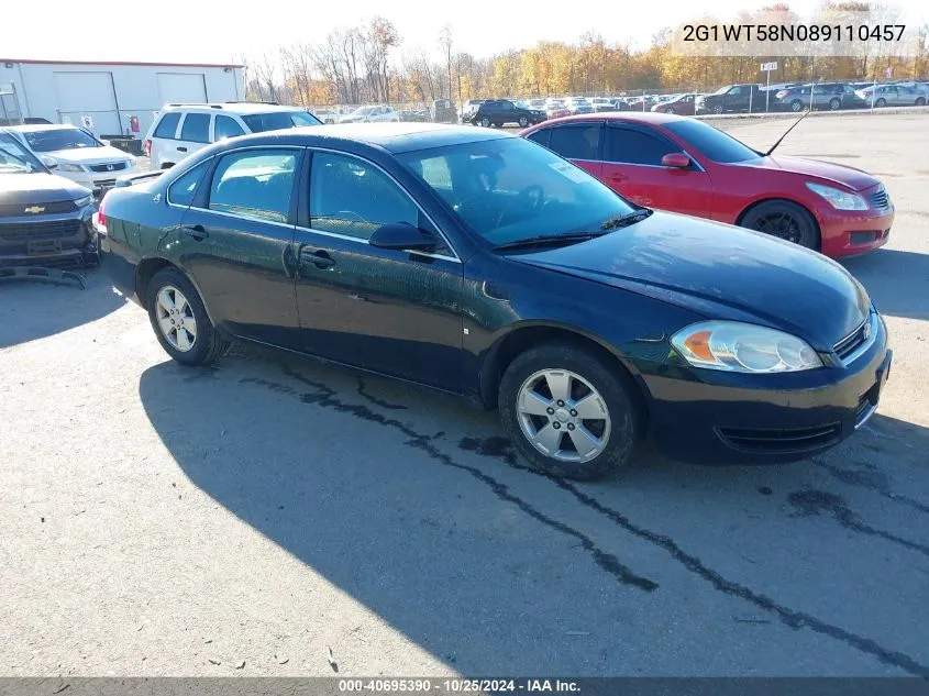 2008 Chevrolet Impala Lt VIN: 2G1WT58N089110457 Lot: 40695390