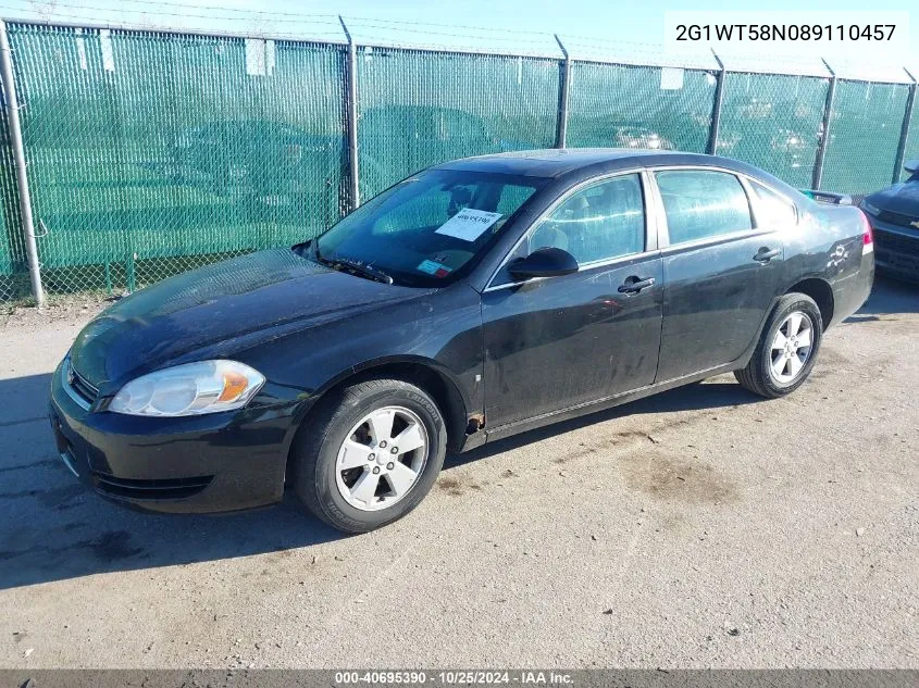 2008 Chevrolet Impala Lt VIN: 2G1WT58N089110457 Lot: 40695390