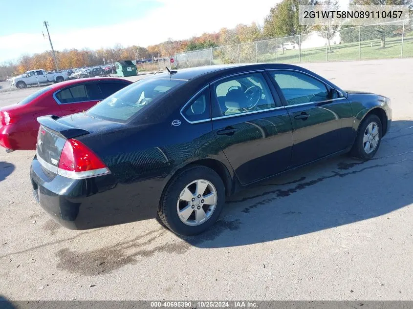 2008 Chevrolet Impala Lt VIN: 2G1WT58N089110457 Lot: 40695390