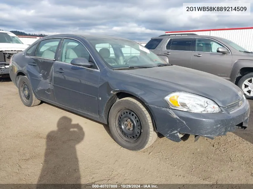 2008 Chevrolet Impala Ls VIN: 2G1WB58K889214509 Lot: 40707805