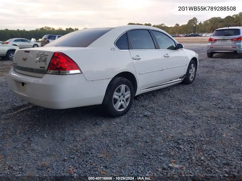 2008 Chevrolet Impala Ls VIN: 2G1WB55K789288508 Lot: 40716606