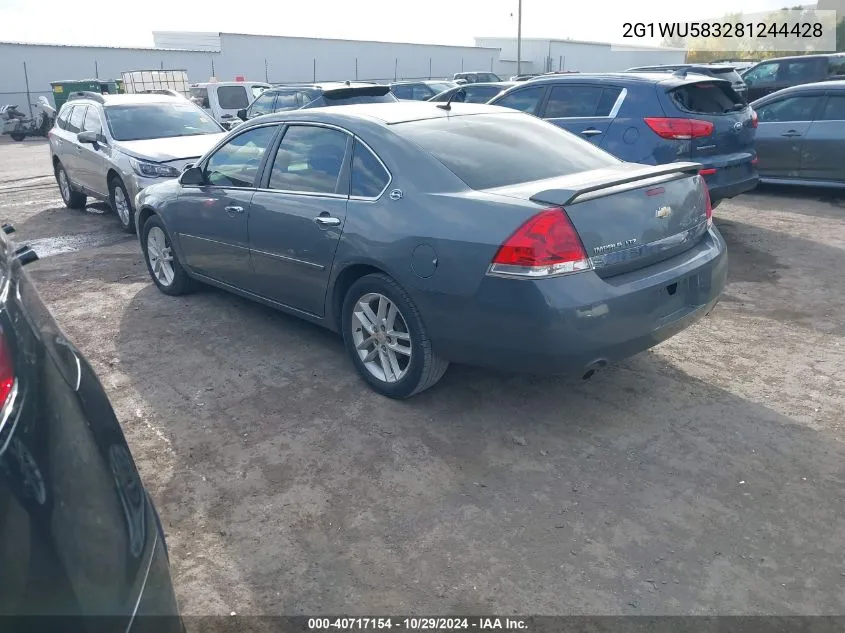 2008 Chevrolet Impala Ltz VIN: 2G1WU583281244428 Lot: 40717154