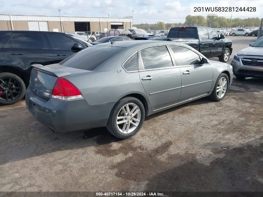 2008 Chevrolet Impala Ltz VIN: 2G1WU583281244428 Lot: 40717154