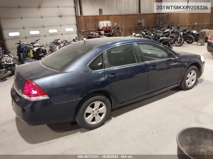 2008 Chevrolet Impala Lt VIN: 2G1WT58KX89208336 Lot: 40727531