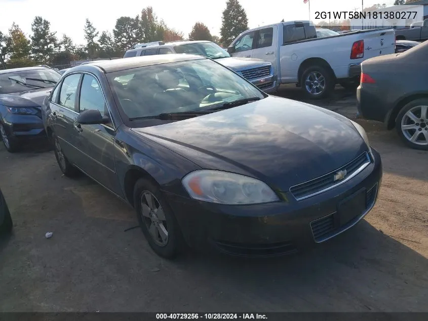 2008 Chevrolet Impala Lt VIN: 2G1WT58N181380277 Lot: 40729256