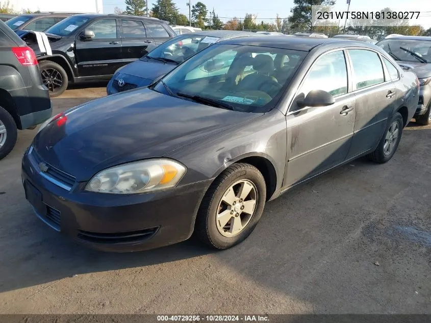 2008 Chevrolet Impala Lt VIN: 2G1WT58N181380277 Lot: 40729256