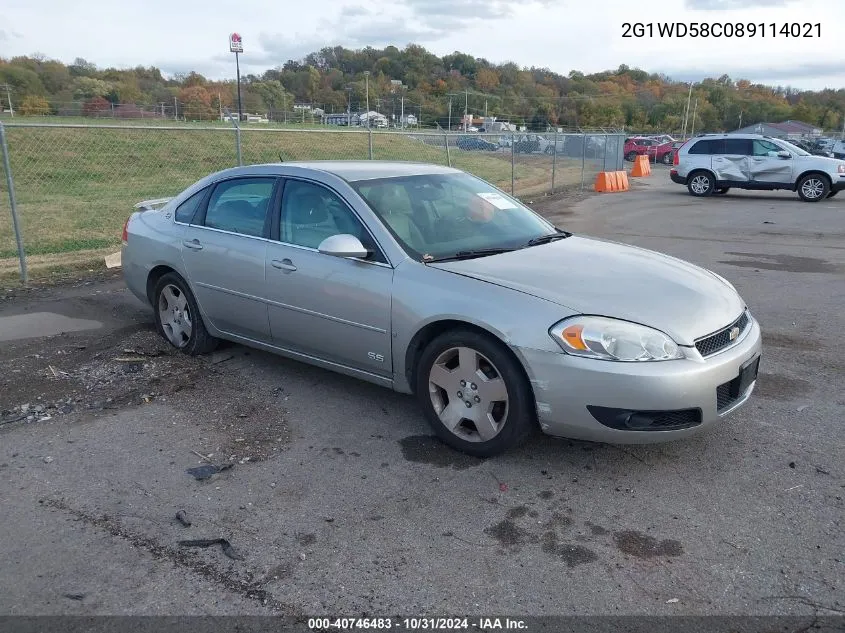 2008 Chevrolet Impala Ss VIN: 2G1WD58C089114021 Lot: 40746483