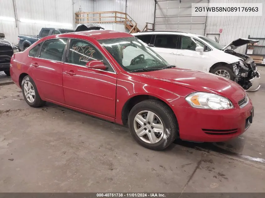 2008 Chevrolet Impala Ls VIN: 2G1WB58N089176963 Lot: 40751738