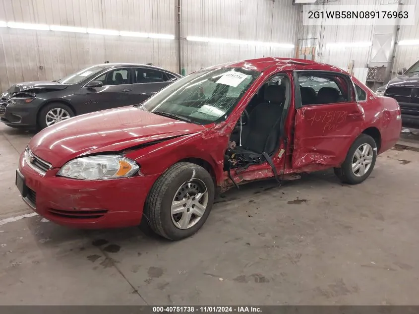 2008 Chevrolet Impala Ls VIN: 2G1WB58N089176963 Lot: 40751738