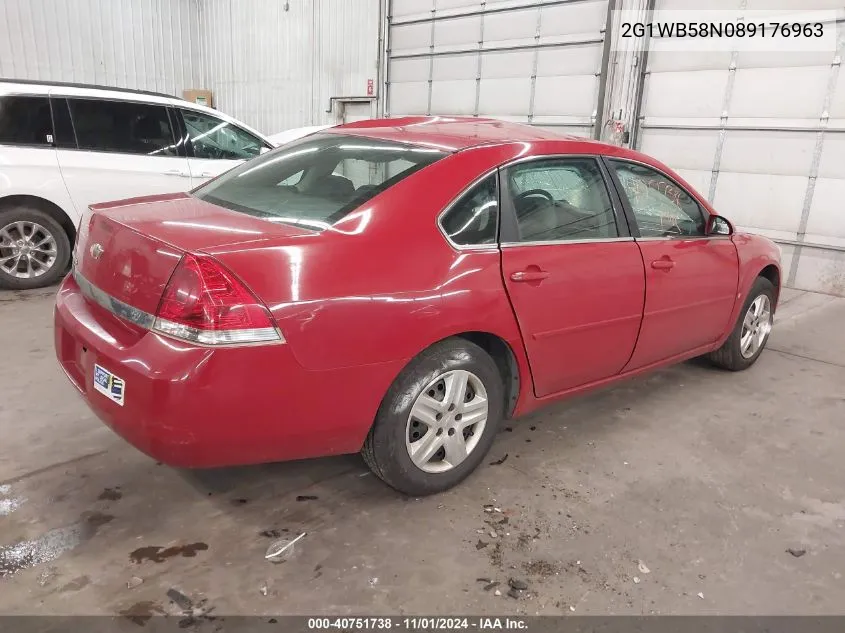 2008 Chevrolet Impala Ls VIN: 2G1WB58N089176963 Lot: 40751738