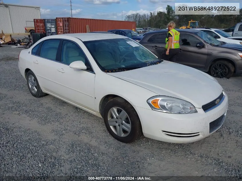 2008 Chevrolet Impala Ls VIN: 2G1WB58K489272522 Lot: 40773778