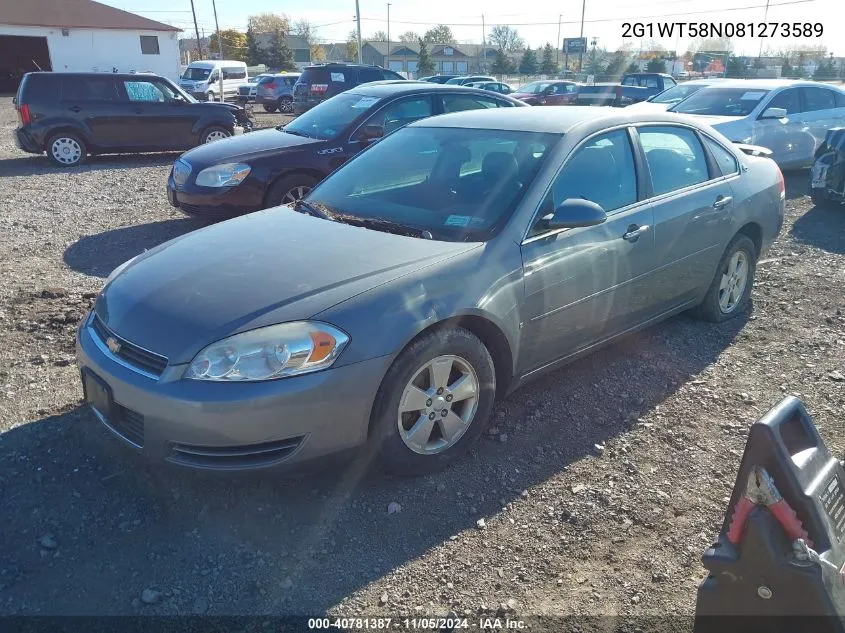 2008 Chevrolet Impala Lt VIN: 2G1WT58N081273589 Lot: 40781387