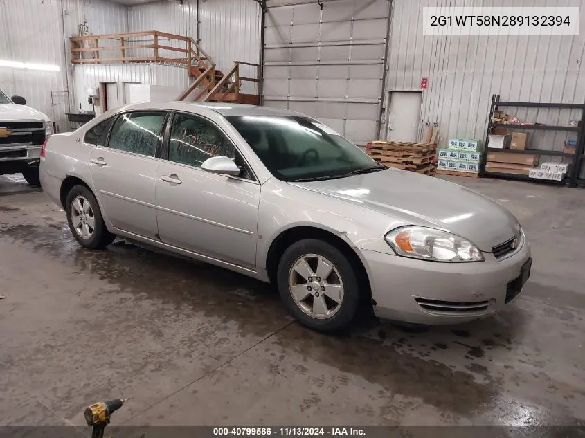 2008 Chevrolet Impala Lt VIN: 2G1WT58N289132394 Lot: 40799586