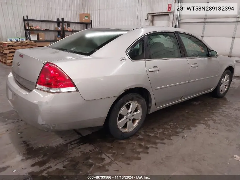 2008 Chevrolet Impala Lt VIN: 2G1WT58N289132394 Lot: 40799586