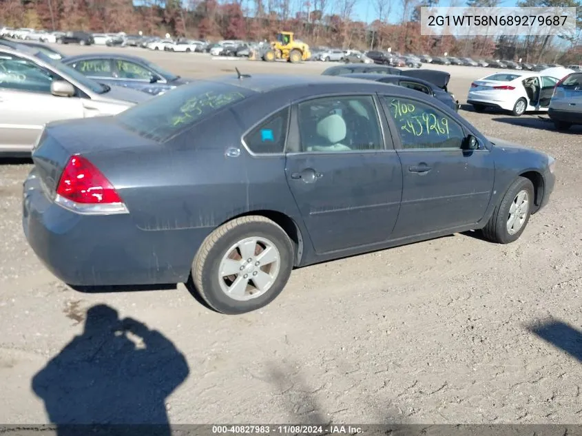 2008 Chevrolet Impala Lt VIN: 2G1WT58N689279687 Lot: 40827983