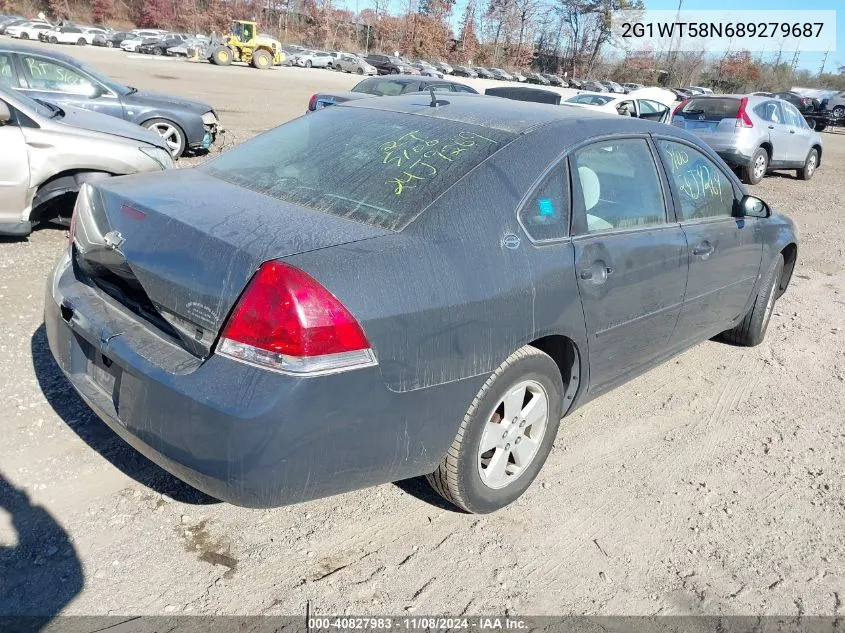 2008 Chevrolet Impala Lt VIN: 2G1WT58N689279687 Lot: 40827983