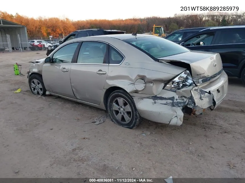 2008 Chevrolet Impala Lt VIN: 2G1WT58K889285979 Lot: 40836081