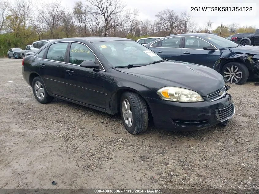 2008 Chevrolet Impala Lt VIN: 2G1WT58K581354528 Lot: 40838606