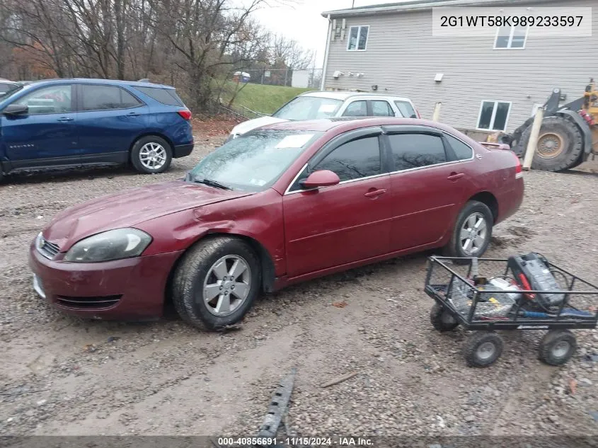 2008 Chevrolet Impala Lt VIN: 2G1WT58K989233597 Lot: 40856691