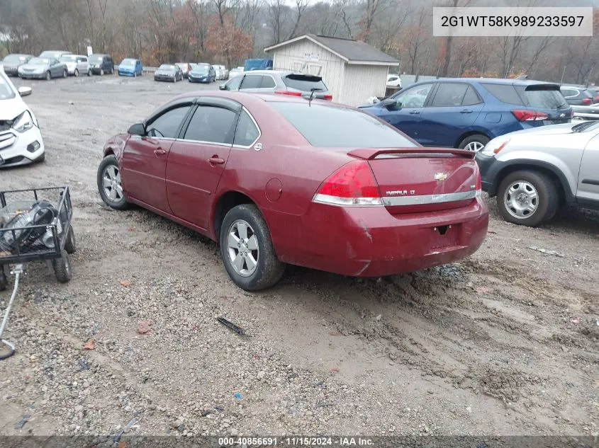 2008 Chevrolet Impala Lt VIN: 2G1WT58K989233597 Lot: 40856691