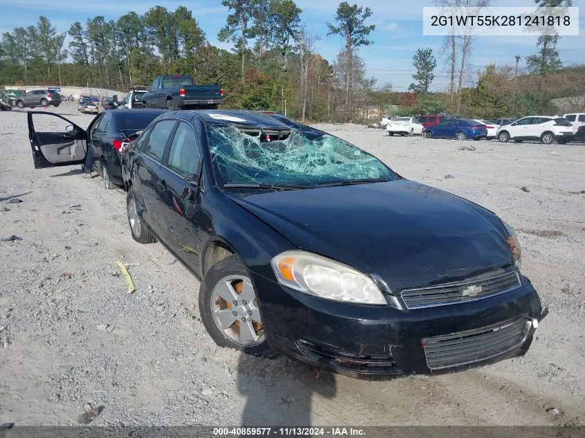 2008 Chevrolet Impala Lt VIN: 2G1WT55K281241818 Lot: 40859577