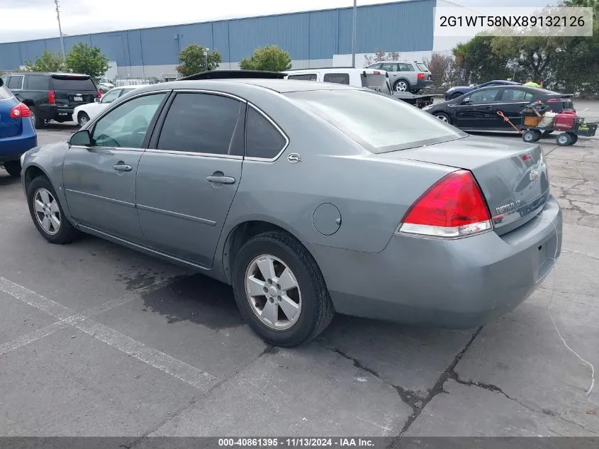 2008 Chevrolet Impala Lt VIN: 2G1WT58NX89132126 Lot: 40861395