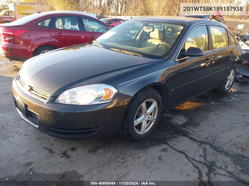 2008 Chevrolet Impala Lt VIN: 2G1WT58K189157938 Lot: 40895549