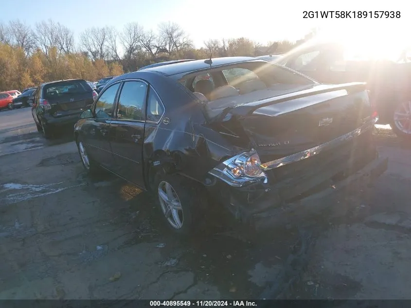 2008 Chevrolet Impala Lt VIN: 2G1WT58K189157938 Lot: 40895549