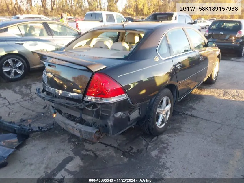 2008 Chevrolet Impala Lt VIN: 2G1WT58K189157938 Lot: 40895549