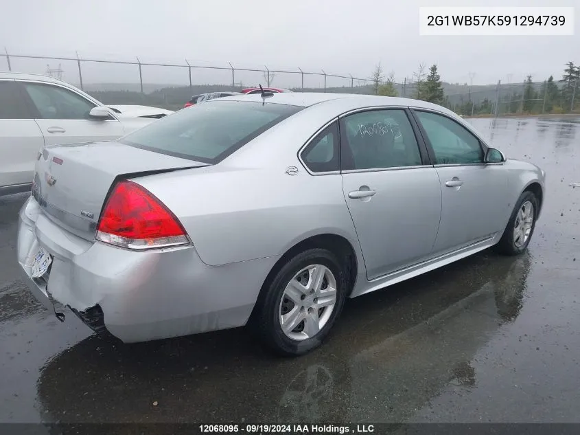 2009 Chevrolet Impala VIN: 2G1WB57K591294739 Lot: 12068095