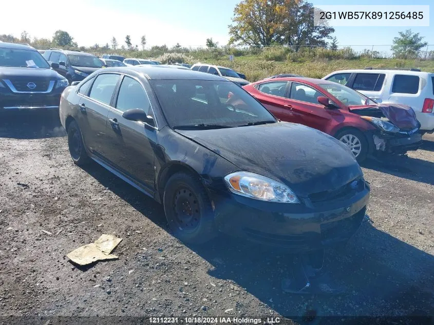 2009 Chevrolet Impala Ls VIN: 2G1WB57K891256485 Lot: 12112231