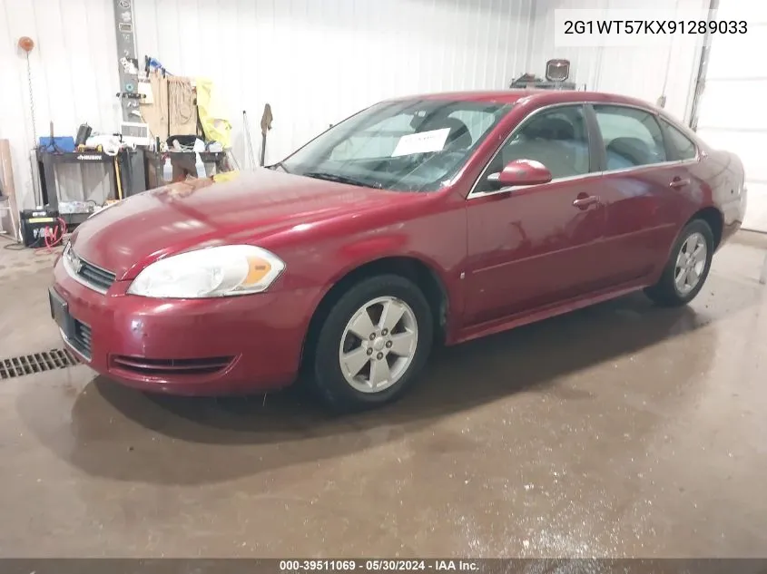 2G1WT57KX91289033 2009 Chevrolet Impala Lt