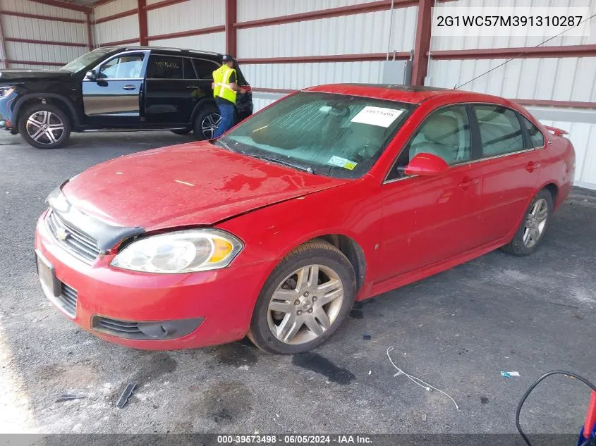 2009 Chevrolet Impala Lt VIN: 2G1WC57M391310287 Lot: 39573498