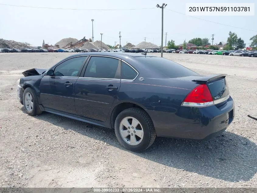 2G1WT57N591103781 2009 Chevrolet Impala Lt