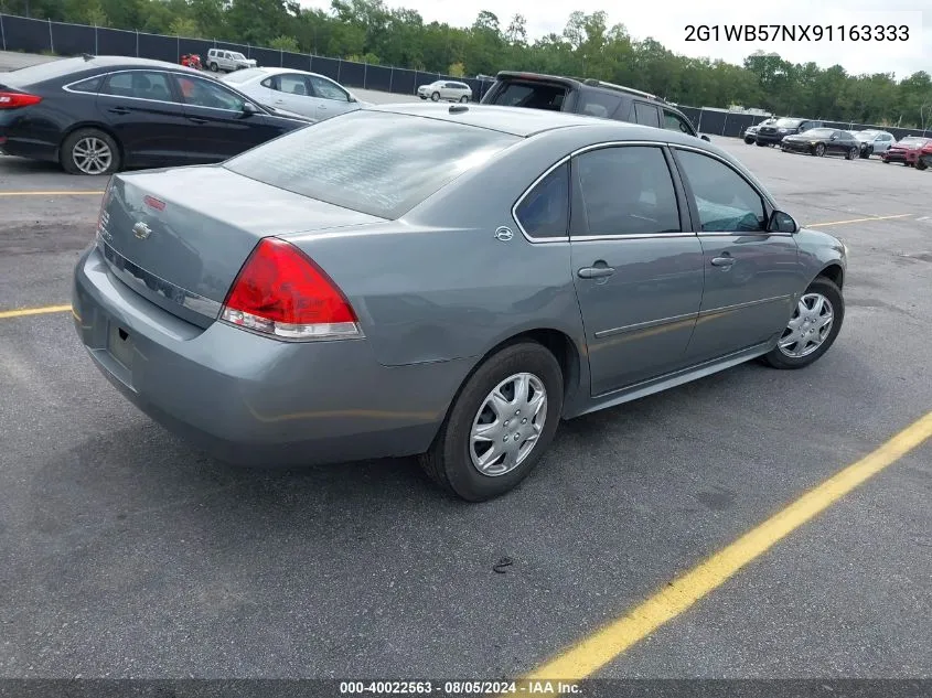 2G1WB57NX91163333 2009 Chevrolet Impala Ls