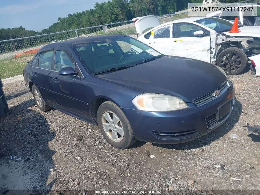 2009 Chevrolet Impala Lt VIN: 2G1WT57KX91147247 Lot: 40086782