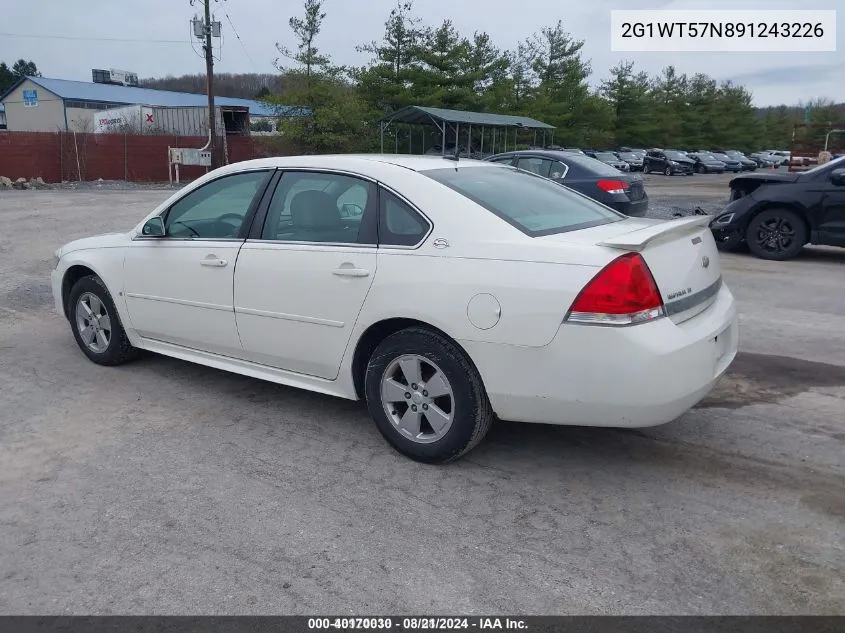 2G1WT57N891243226 2009 Chevrolet Impala Lt