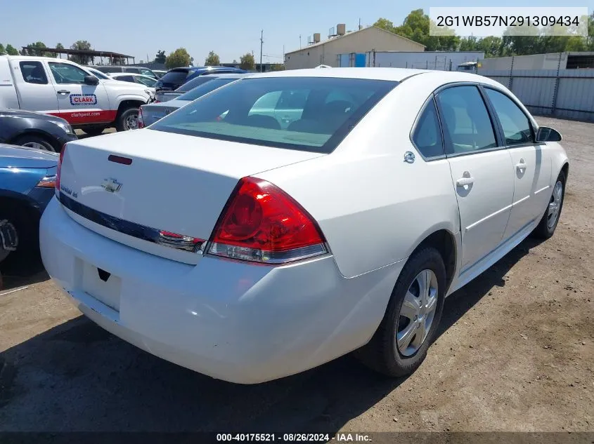 2009 Chevrolet Impala Ls VIN: 2G1WB57N291309434 Lot: 40175521