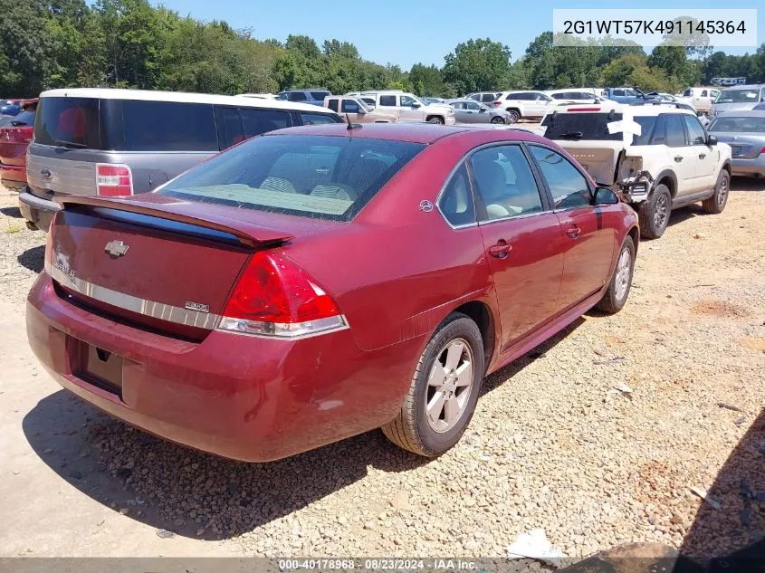 2G1WT57K491145364 2009 Chevrolet Impala Lt